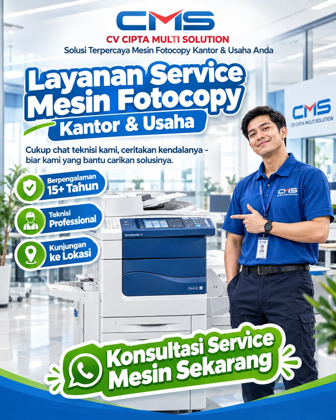 Teknisi Service Mesin Fotocopy CMS